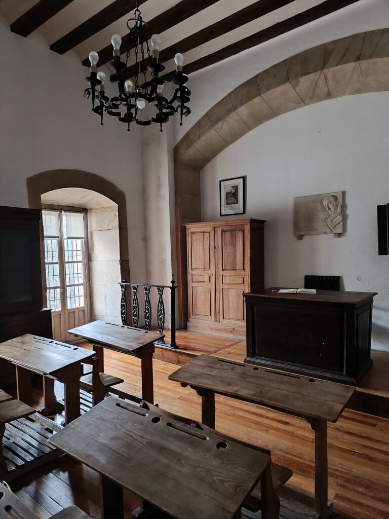Aula de Antonio Machado en el Instituto de Soria, donde daba clases de francés.