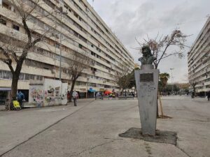 Homenaje a Camarón en el barrio de La Mina, en San Adrián de Besós.
