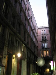El Pasaje del Crédito en Barcelona, lugar de nacimiento de Joan Miró.