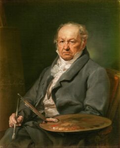 Retrato del pintor Francisco de Goya (1826), por Vicente López, Museo del Prado, Madrid.