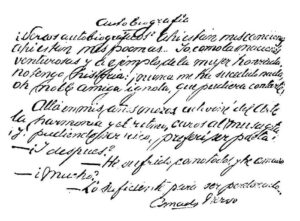 Autobiografía manuscrita de Amado Nervo
