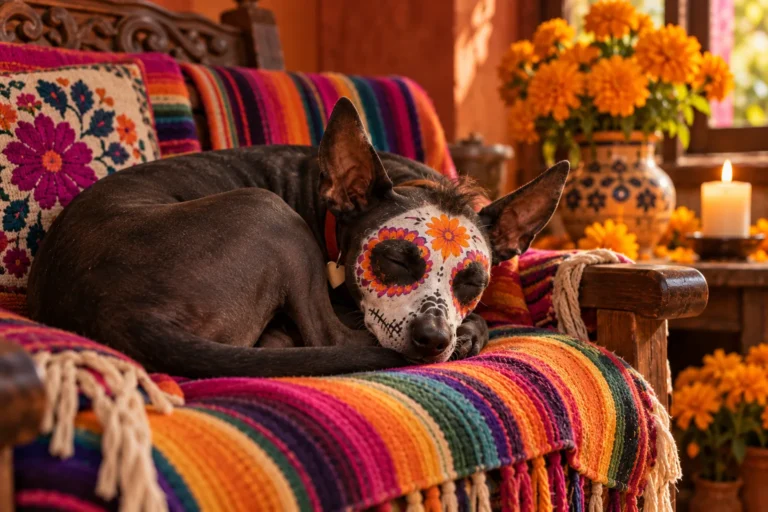Frijol dormido sobre su sarape