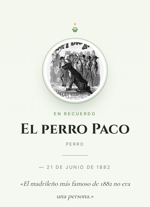 Memorial del perro Paco, el perro de Madrid
