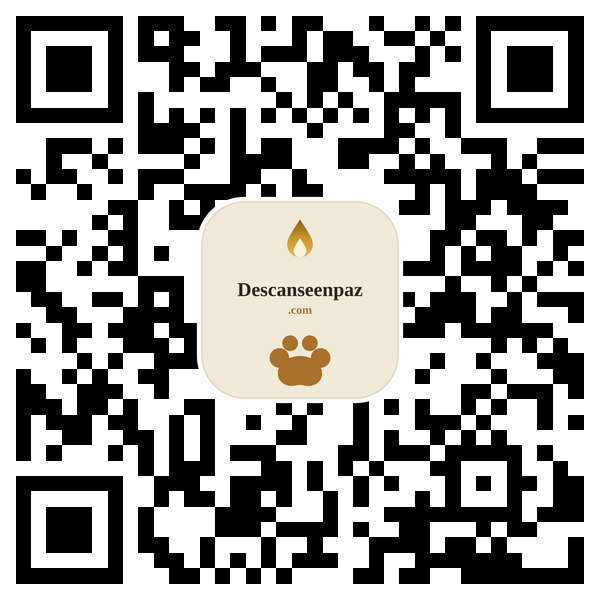 Código QR real de un memorial de mascota